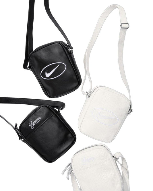 SUPREME®/NIKE® LEATHER SHOULDER BAG. 2L.