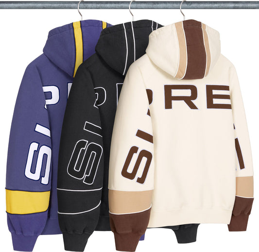 SUPREME PANELED HOODED SWEATSHIRT