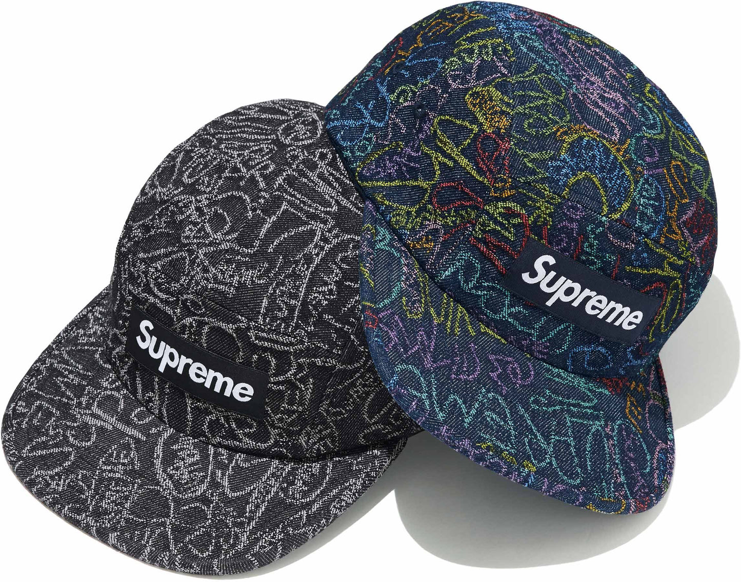 HANDWRITING DENIM CAMP CAP