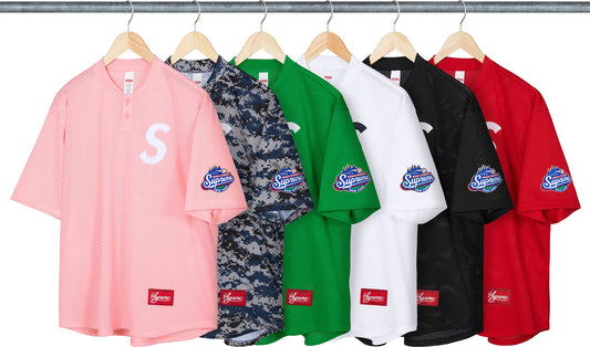 SUPREME S LOGO BASEBALL HENLEY