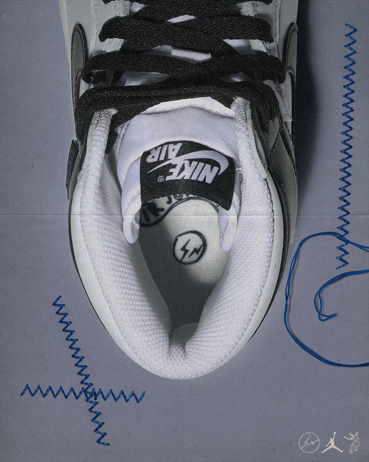 AIR JORDAN 1 RETRO HIGH OG SP FRAGMENT X UNION LA WHITE BLACK