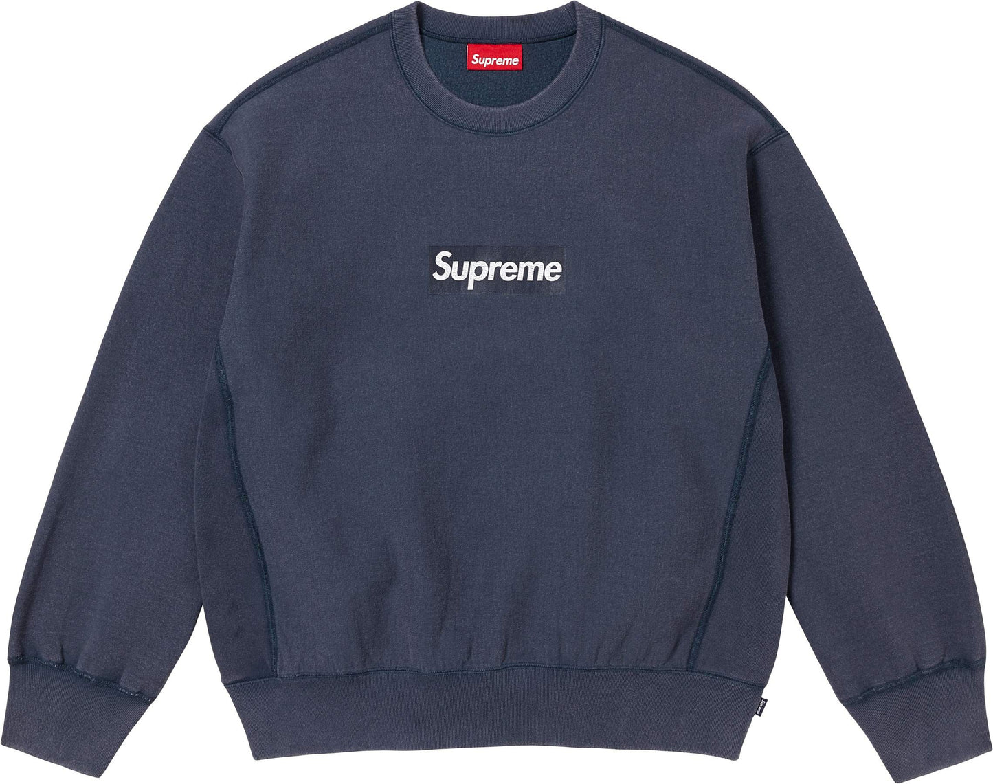 SUPREME WASHED BOX LOGO CREWNECK