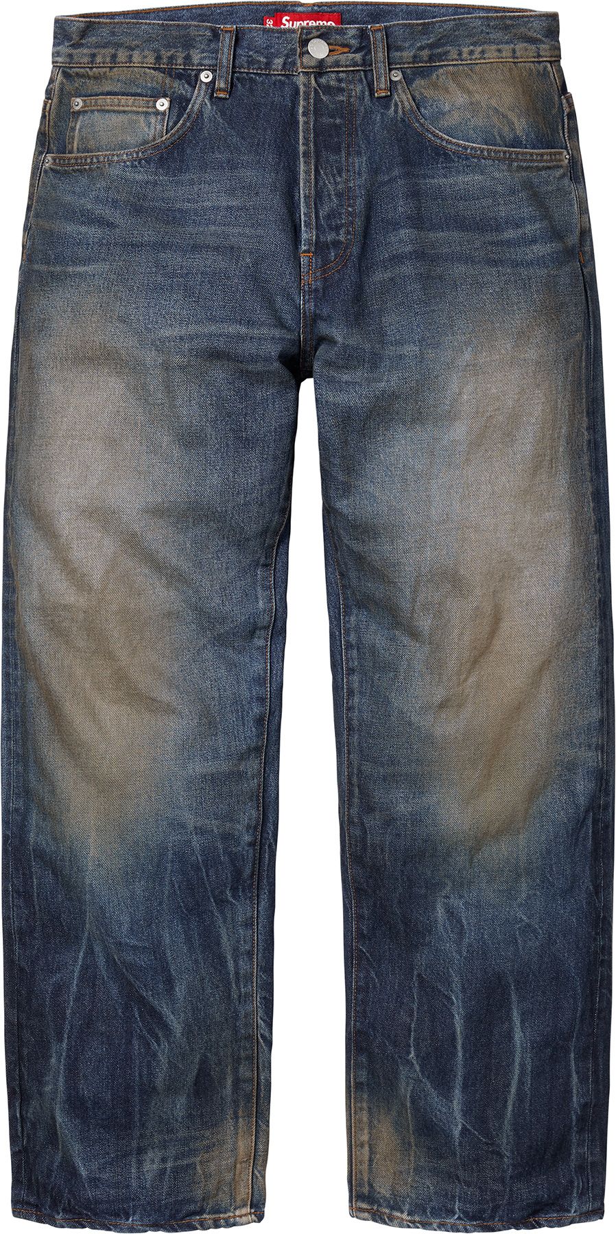 DISTRESSED LOOSE FIT SELVEDGE JEAN