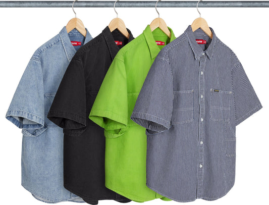 SUPREME LOOSE FIT S/S DENIM PAINTER SHIRT