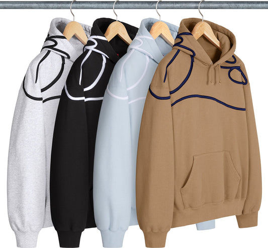 SUPREME SHOULDER SCRIPT HOODED SWEATSHIRT