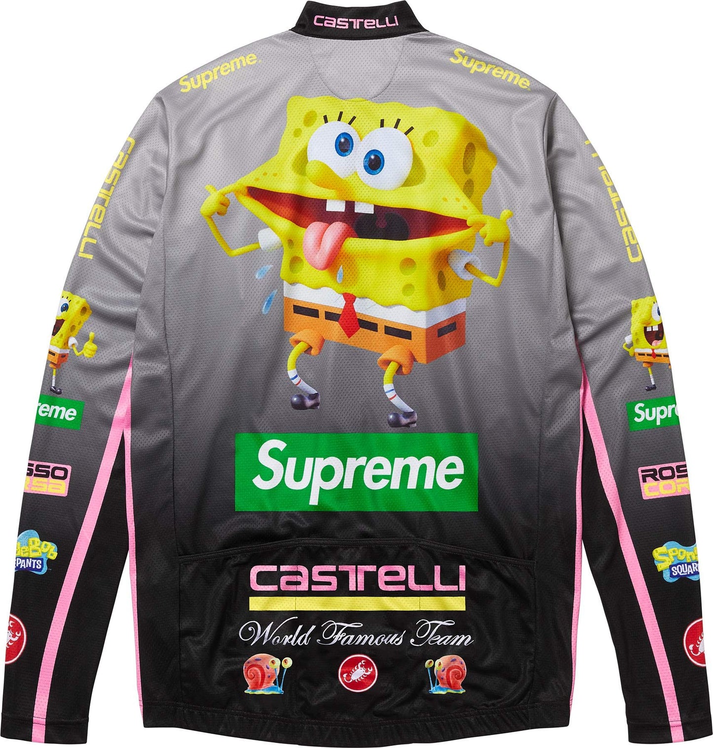 SUPREME®/SPONGEBOB SQUAREPANTS CASTELLI® L/S CYCLING JERSEY
