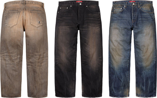DISTRESSED LOOSE FIT SELVEDGE JEAN