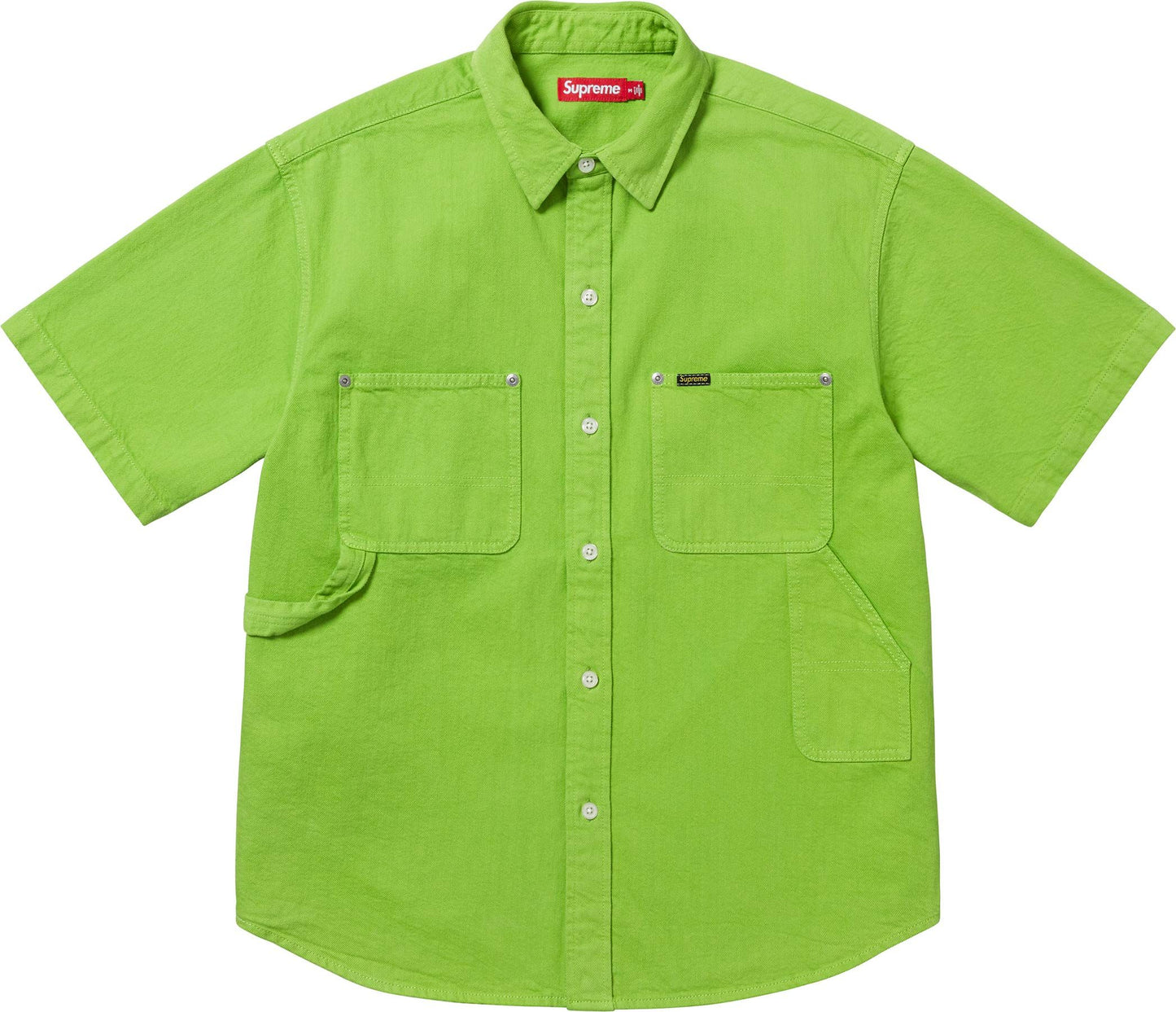 SUPREME LOOSE FIT S/S DENIM PAINTER SHIRT