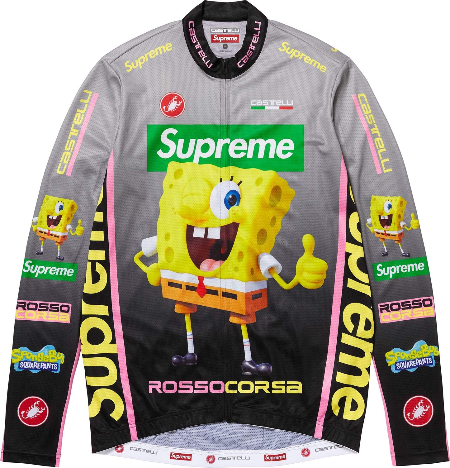 SUPREME®/SPONGEBOB SQUAREPANTS CASTELLI® L/S CYCLING JERSEY