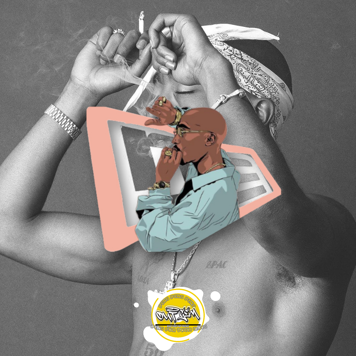 PINS Tupac Shakur