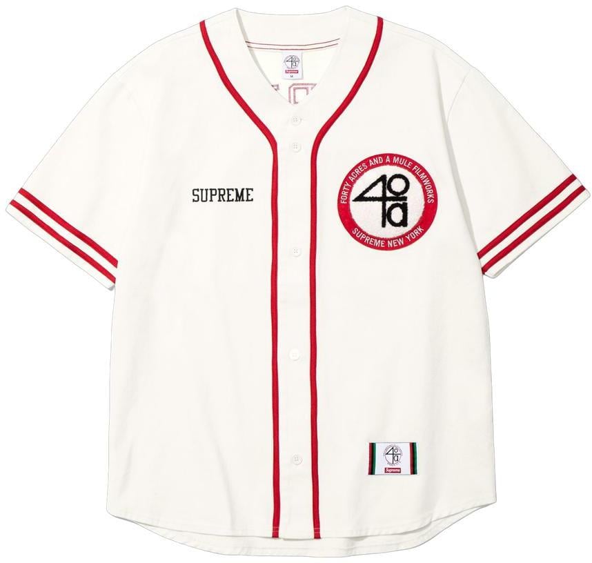 SUPREME/40 ACRES TWILL BASEBALL JERSEY