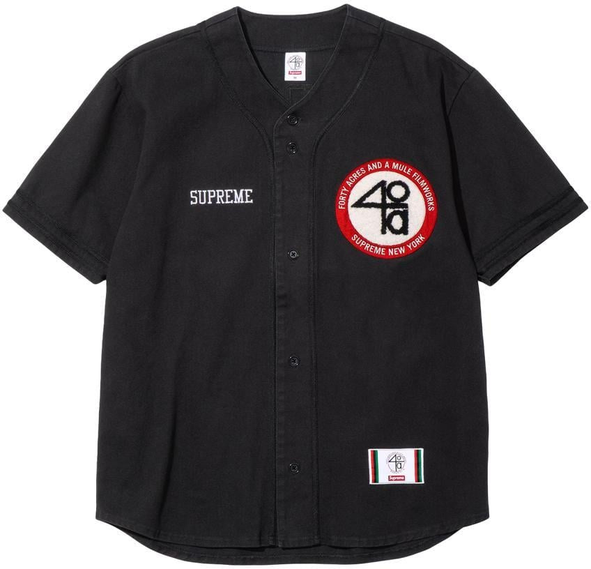 SUPREME/40 ACRES TWILL BASEBALL JERSEY