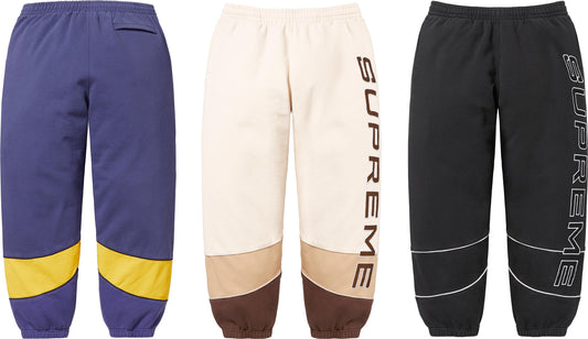 SUPREME PANELED SWEATPANT