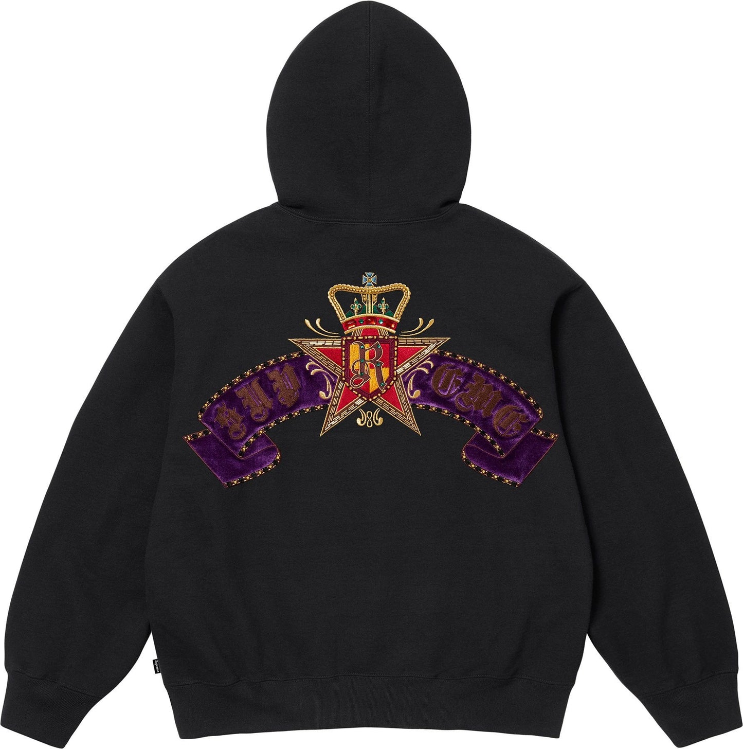 CREST ZIP UP HOODED SWEATSHIRT