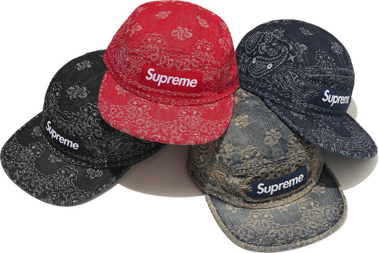 BANDANA JACQUARD DENIM CAMP CAP