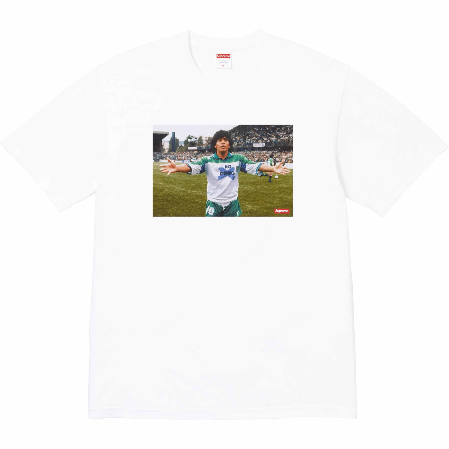 Tee Supreme Maradona ''No Drug'' White