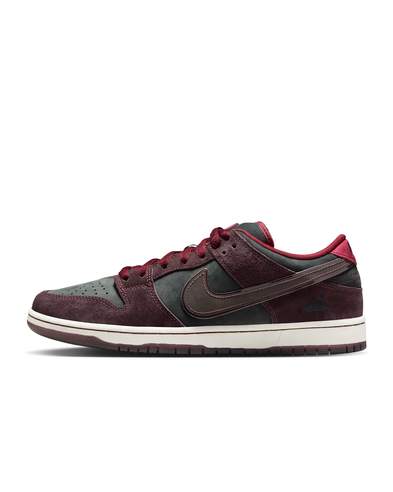 Nike SB Dunk Low Pro x Riot Skateshop Mahogany and Team Red