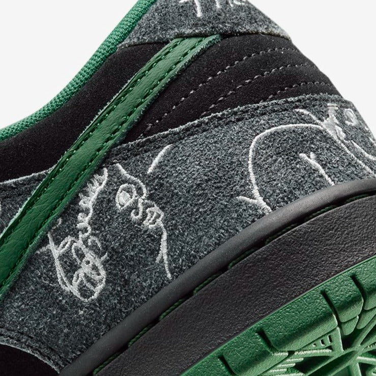 Nike SB Dunk Low Pro x There Anthracite and Gorge Green