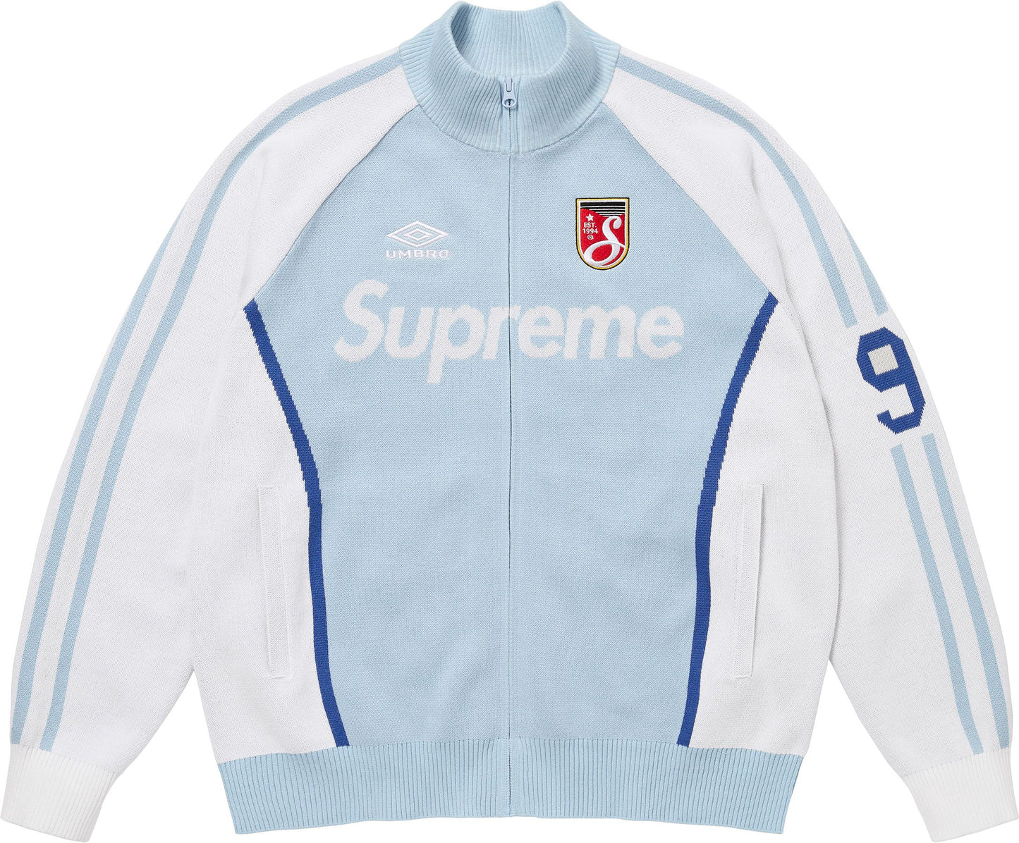 SUPREME®/UMBRO® ZIP UP SWEATER