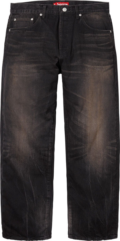 DISTRESSED LOOSE FIT SELVEDGE JEAN