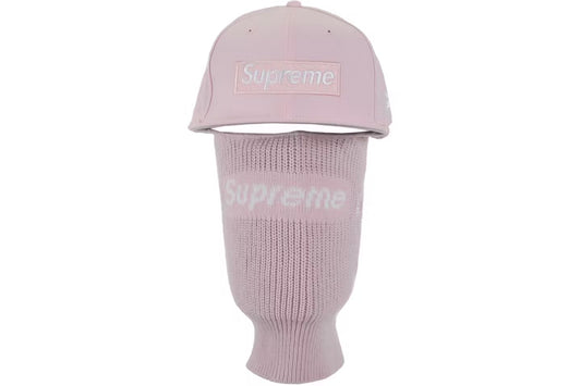 Supreme New Era Box Logo 59Fifty Balaclava Cap Pink