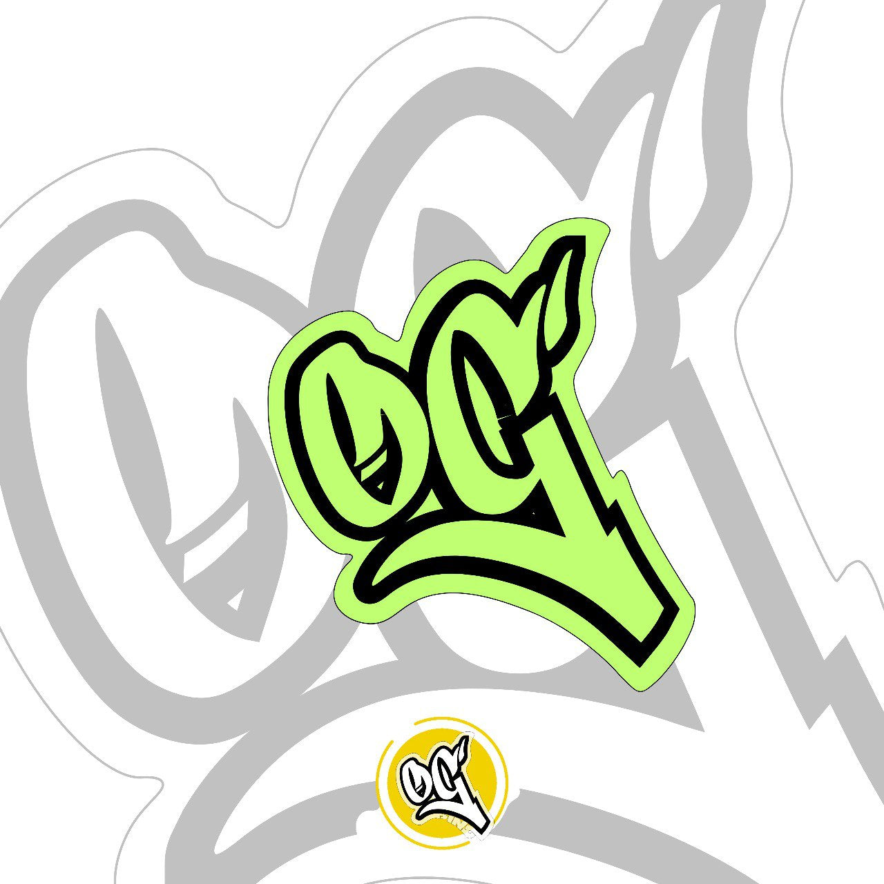 Pins OG Light Green Glitter