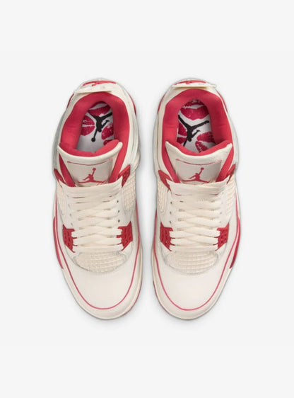 AIR JORDAN 4 RETRO VALENTINE'S DAY SIERRA RED (W)