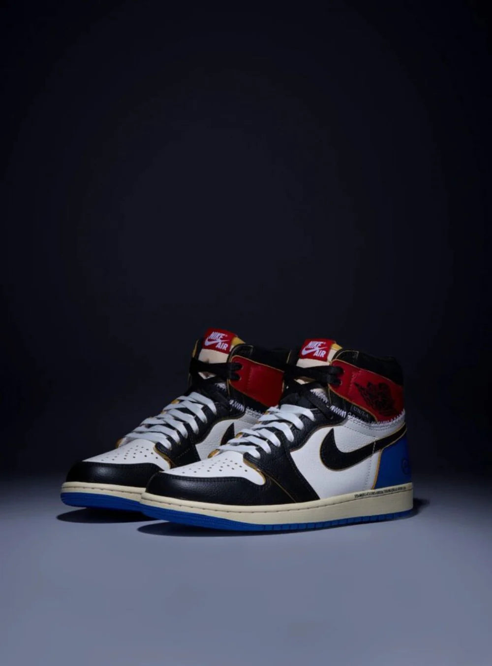 AIR JORDAN 1 RETRO HIGH OG SP FRAGMENT X UNION LA VARSITY RED SPORT ROYAL