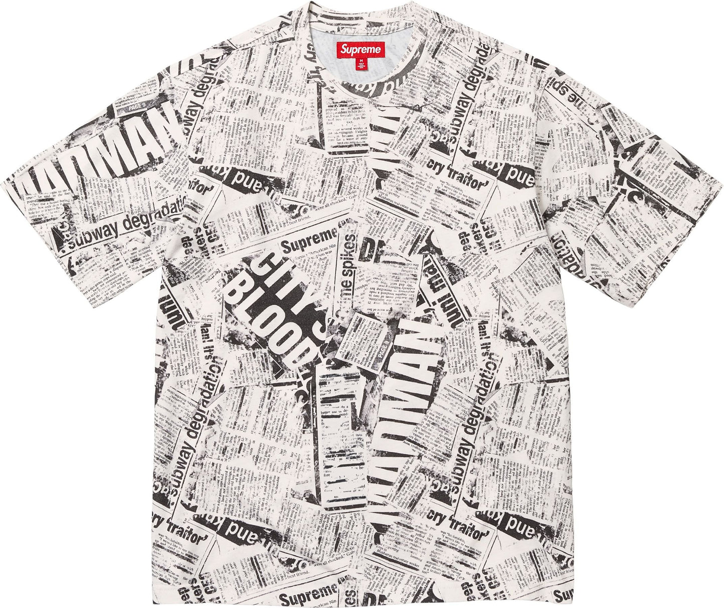 NEWSPAPER S/S TOP