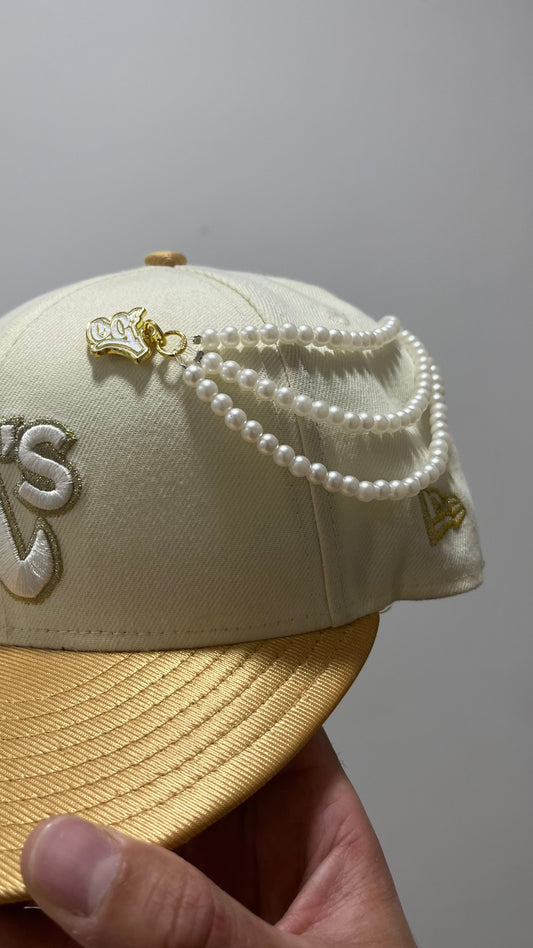 Chain White Pearls Gold