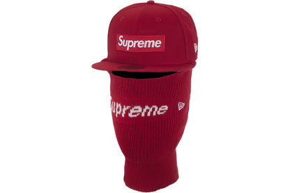 Supreme New Era Box Logo 59Fifty Balaclava Cap Red