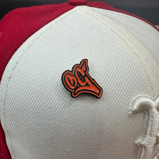 Pins OG Orange Glitter