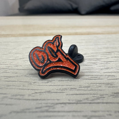 Pins OG Orange Glitter