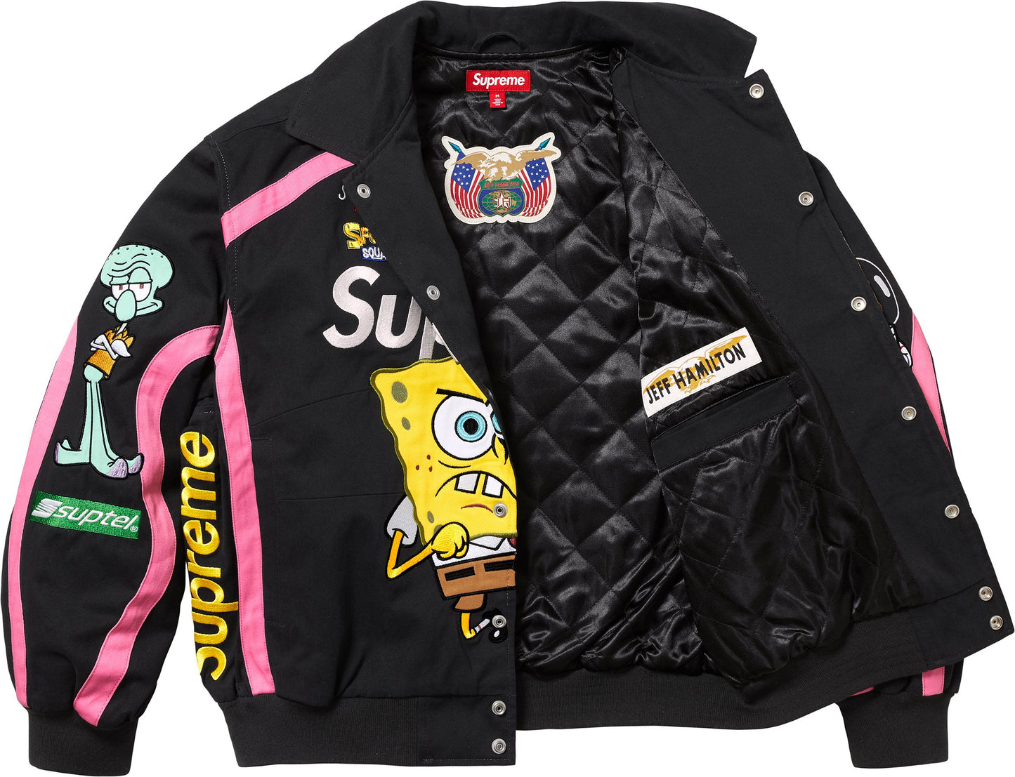 SUPREME®/SPONGEBOB SQUAREPANTS JEFF HAMILTON RACING JACKET