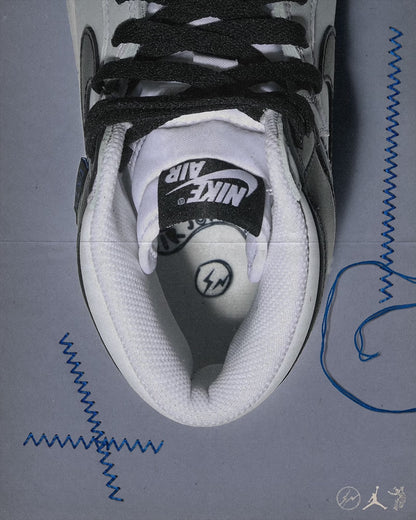 AIR JORDAN 1 RETRO HIGH OG SP FRAGMENT X UNION LA WHITE BLACK