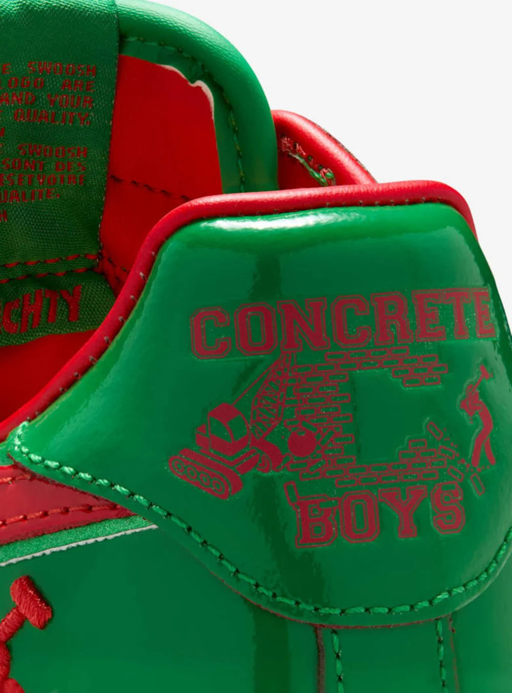NIKE AIR FORCE 1 LOW LIL YACHTY CONCRETE BOYS LUCKY GREEN