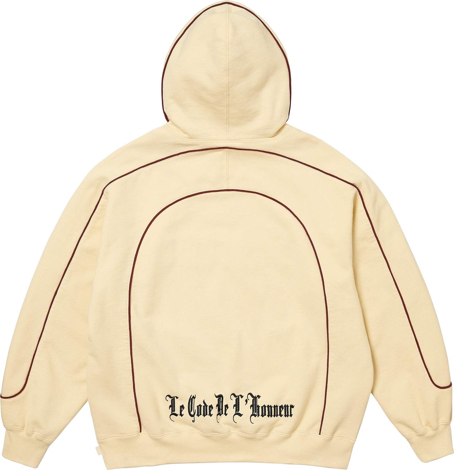 CURVE PIPING HOODED SWEATSHIRT