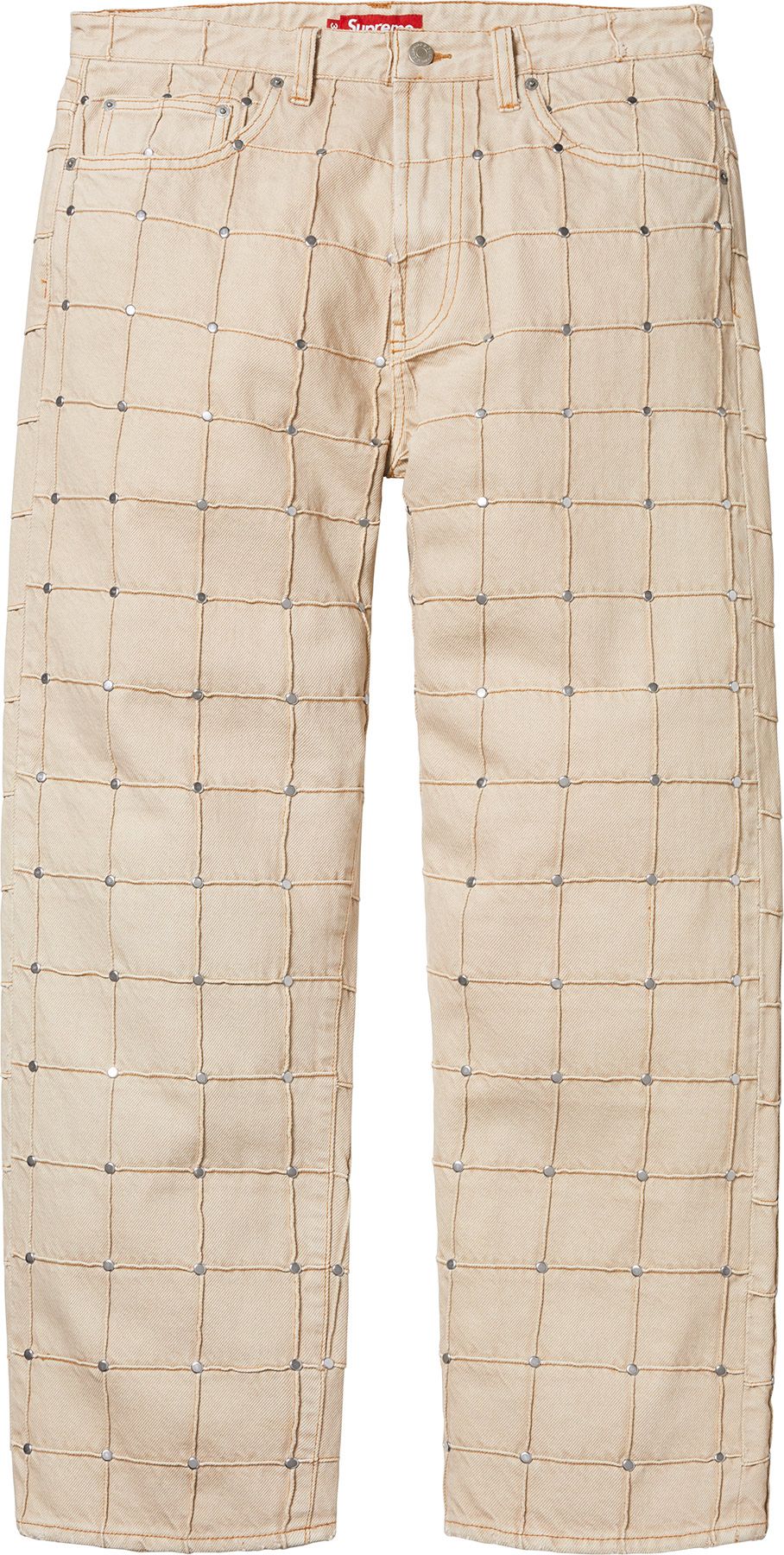 STUDDED SEAM LOOSE FIT JEAN