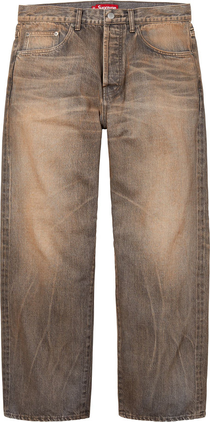 DISTRESSED LOOSE FIT SELVEDGE JEAN