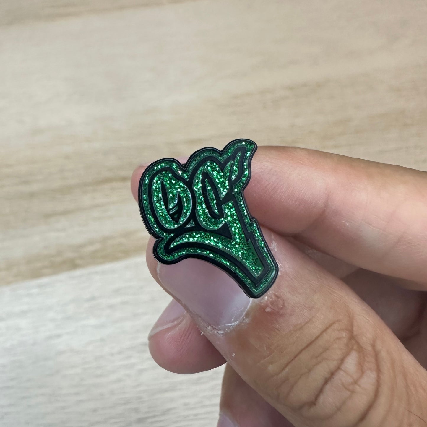 Pins OG Dark Green Glitter
