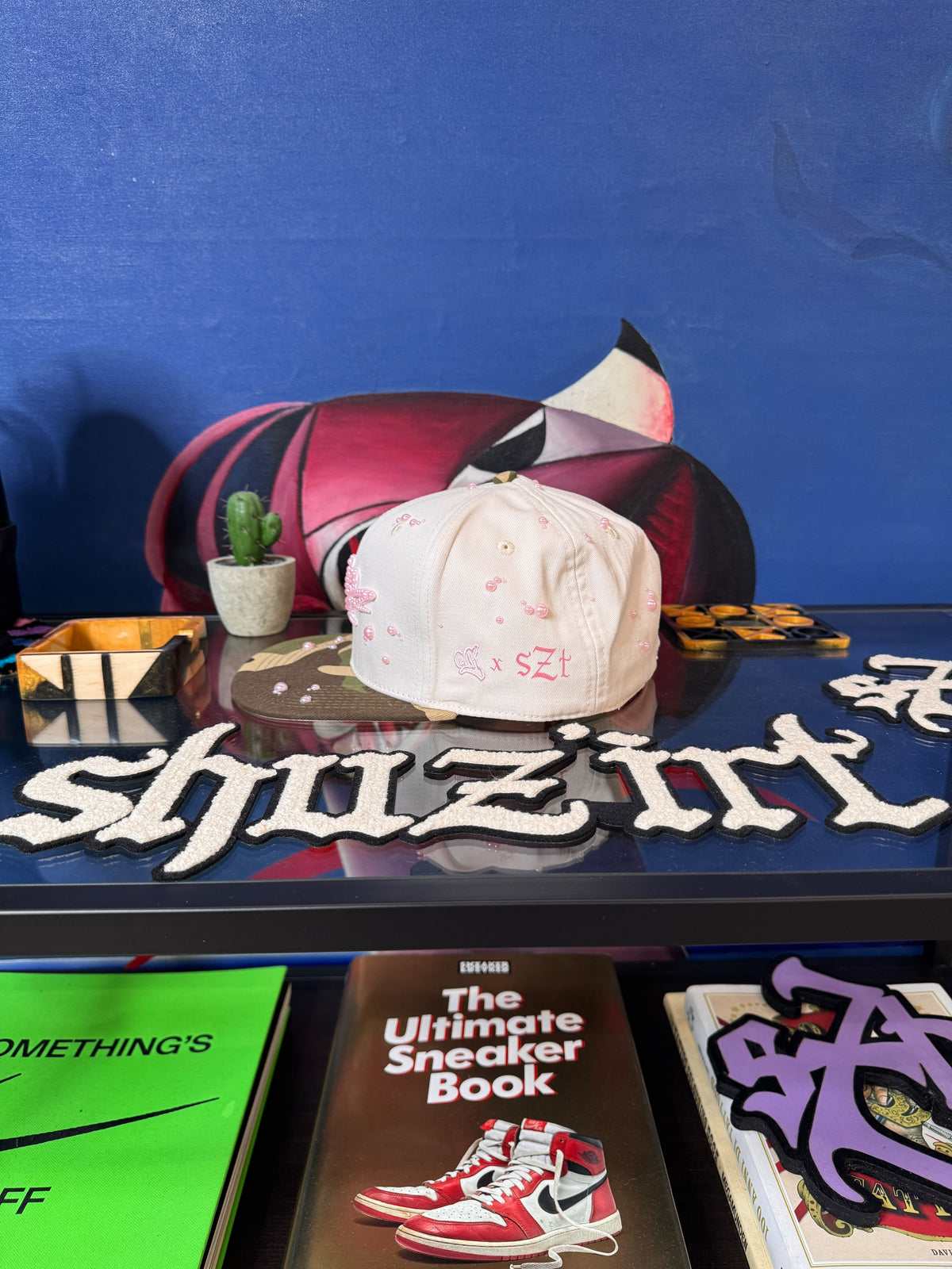 OG HAT x SHUZIRT SAIL CAMO PINK CUSTOM BEADS