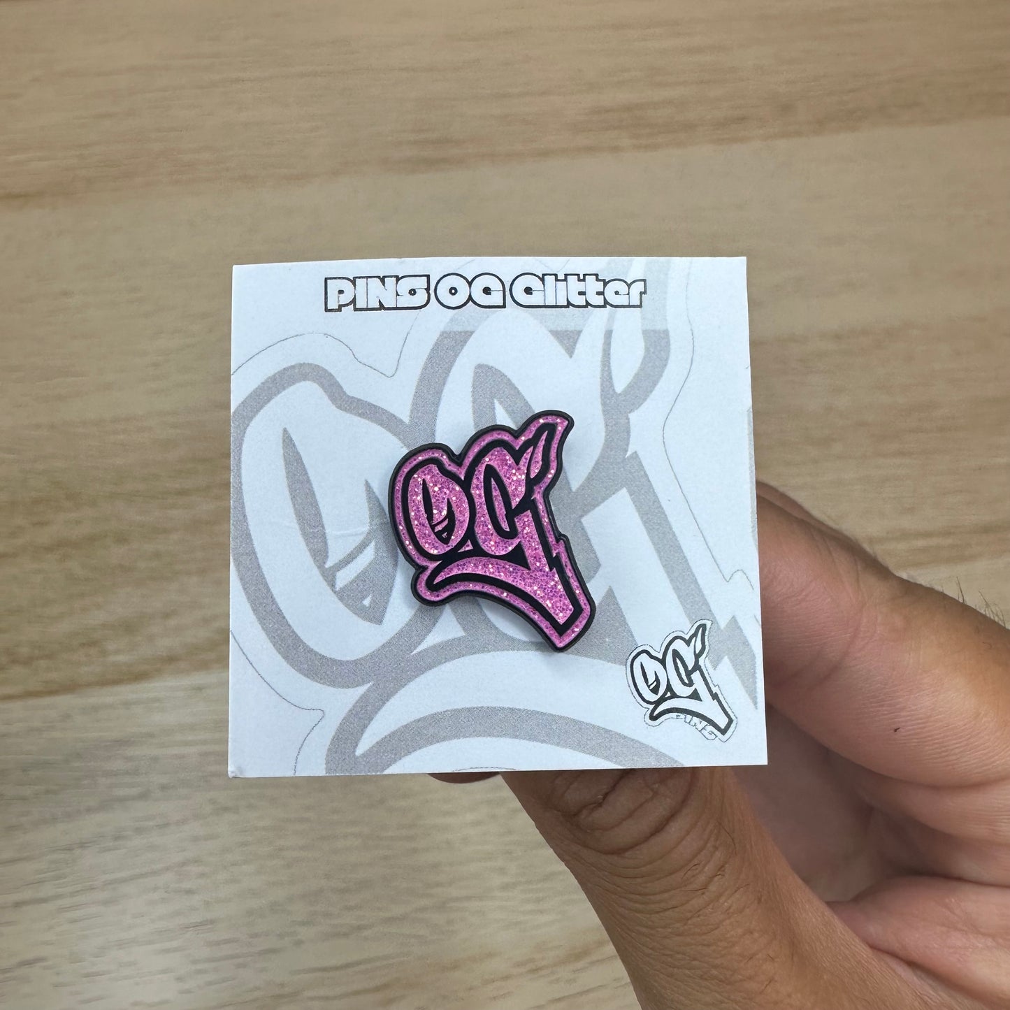 Pins OG Pink Glitter