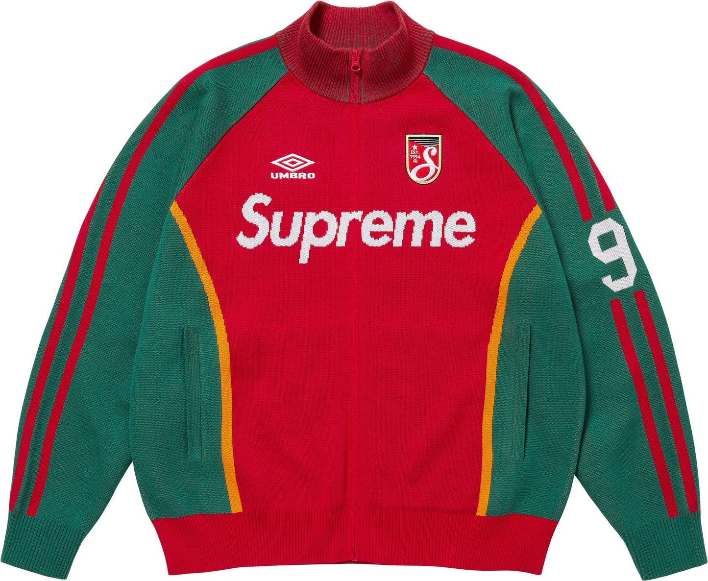 SUPREME®/UMBRO® ZIP UP SWEATER