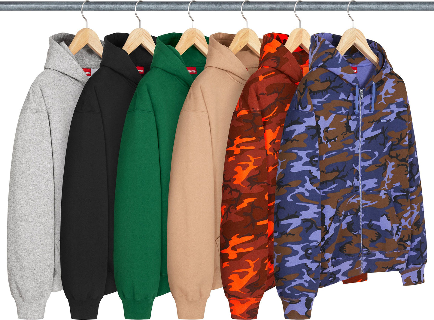 SMALL BOX ZIP UP HOODED SWEATSHIRT
