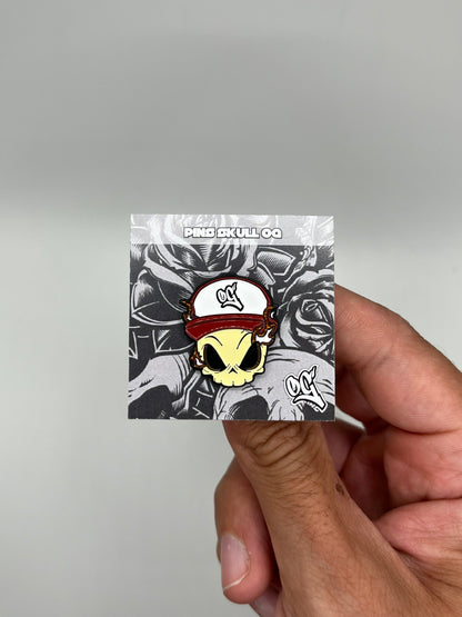 Pins Skull OG Red Flame
