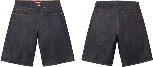 SUPREME RIGID BAGGY SELVEDGE DENIM SHORT