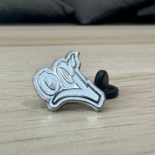 Pins OG Silver White Glitter