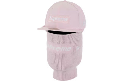 Supreme New Era Box Logo 59Fifty Balaclava Cap Pink
