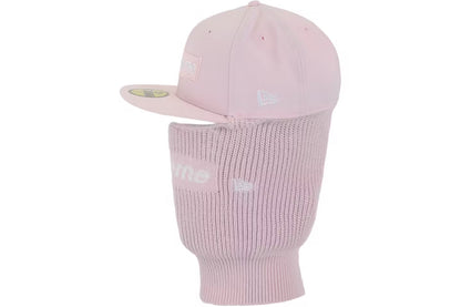 Supreme New Era Box Logo 59Fifty Balaclava Cap Pink
