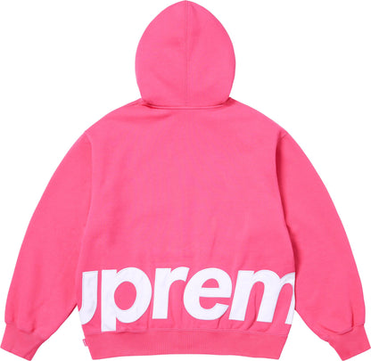SUPREME BIG LOGO ZIP UP HOODED SWEATSHIRT